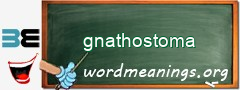WordMeaning blackboard for gnathostoma